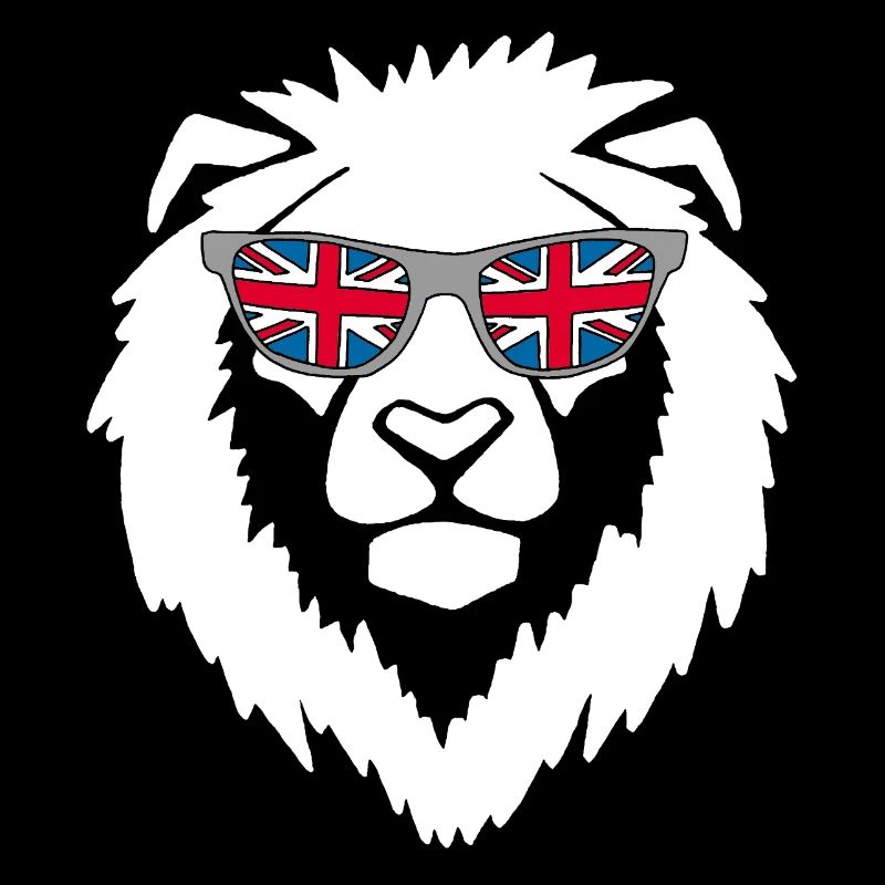 Lion du Royaume-Uni blanc