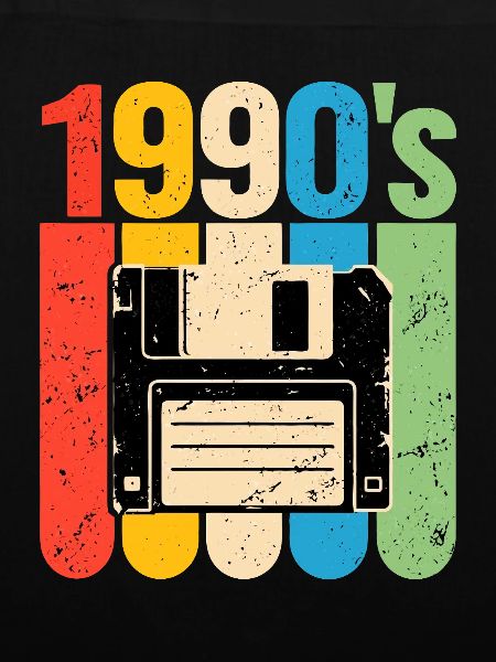1990er Retro Computer Nostalgie mit Diskette