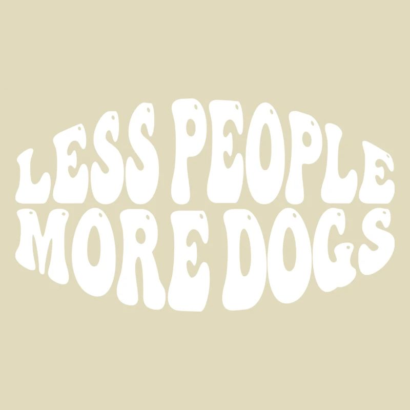 Moins de gens Plus de chiens