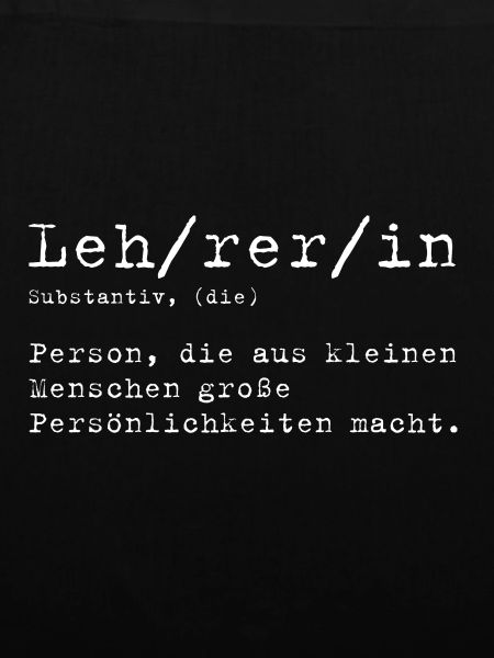 Lehrerin Definition