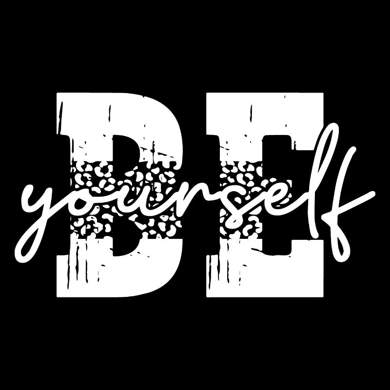 Soyez vous-même Imprimé léopard Style Motivation Vintage