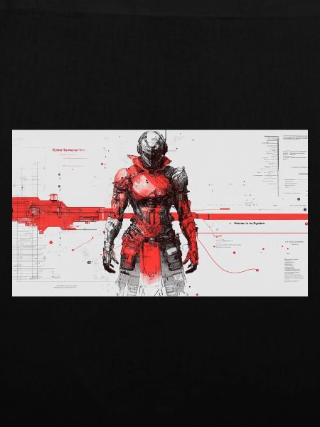Futuristischer Cyber-Samurai