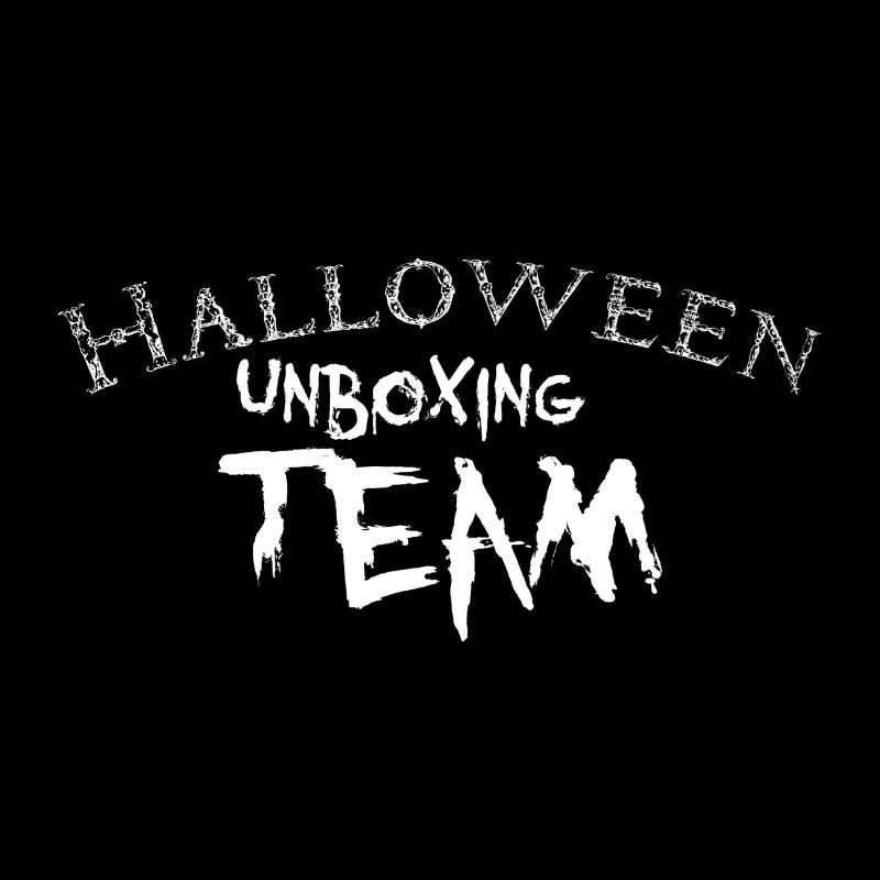 Conception frontale de déballage d’Halloween