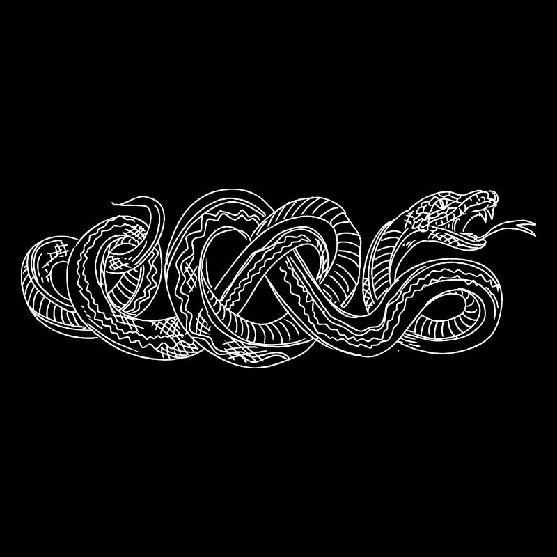 Serpent dessiné à la main