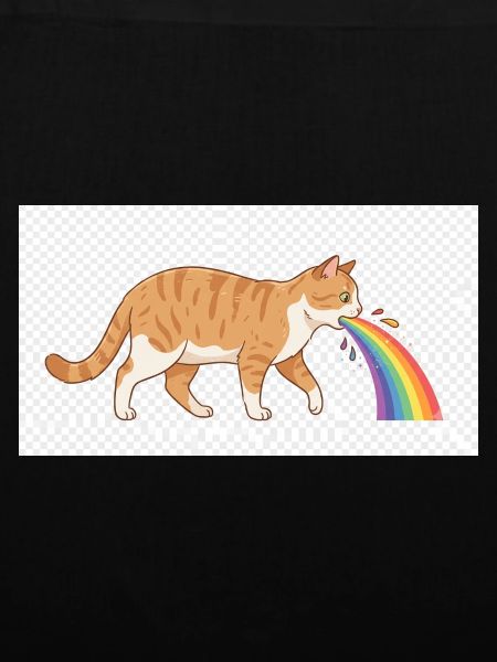 Cat Spitting Rainbow