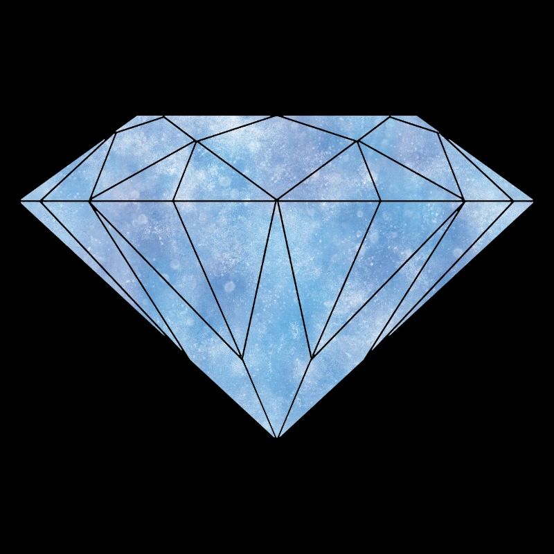 Blauer Diamant Kristall Edelstein