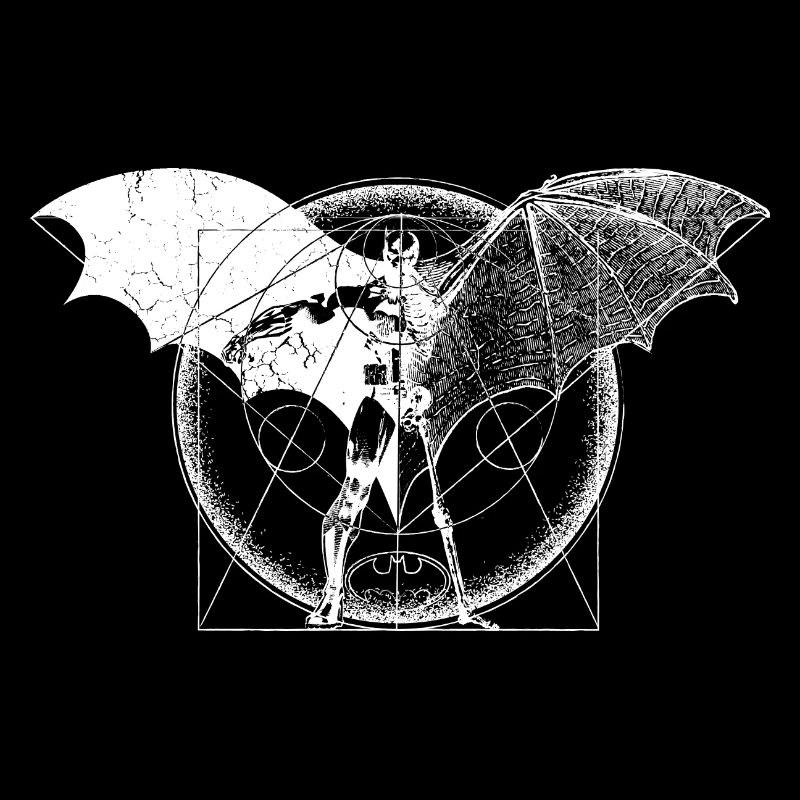 Batman Dark White Wings