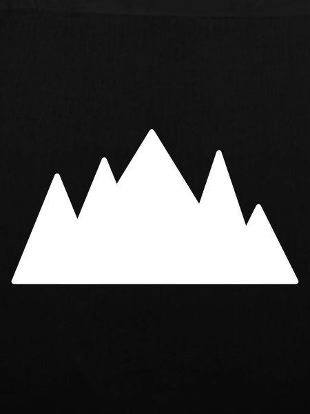 Bergsilhouette Glanzkontrast