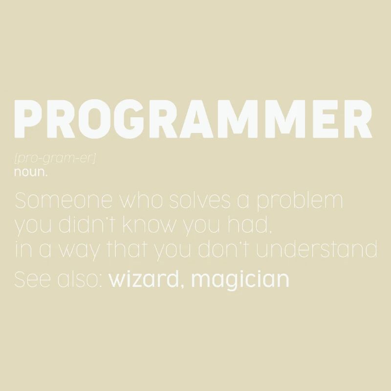 Programmer Noun Funny Coder Humor Nerd