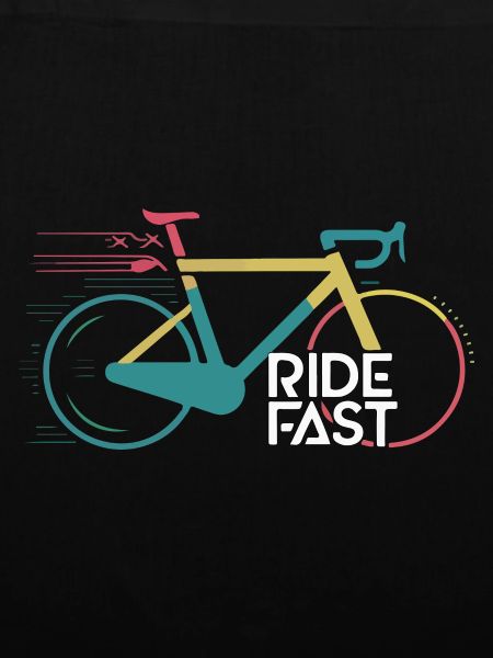 Lebendiges Speed Bike Druckdesign