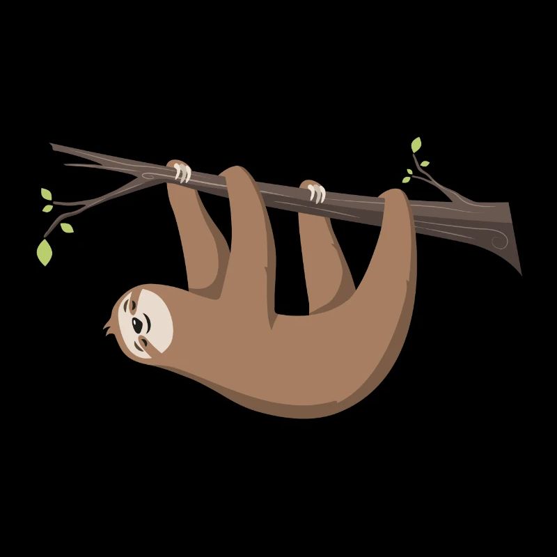 Sloth Sloth hangs on the branch