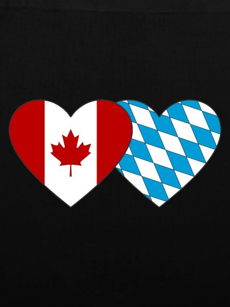 Canada Bavaria Flag Heart