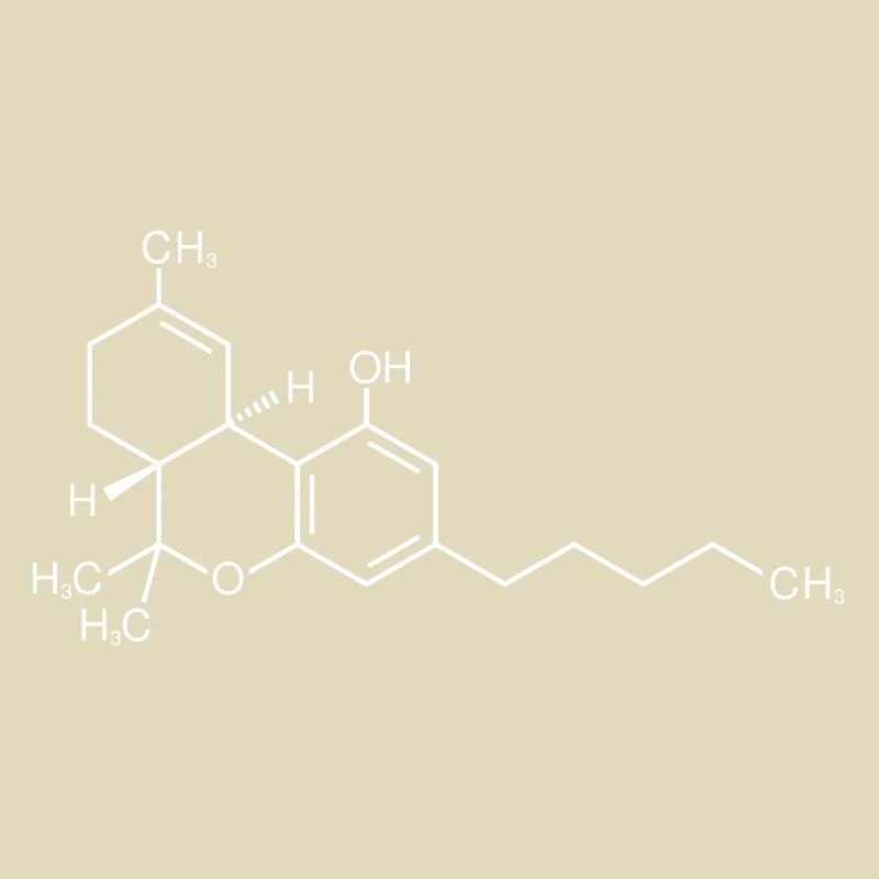 THC Molecule Structural Formula