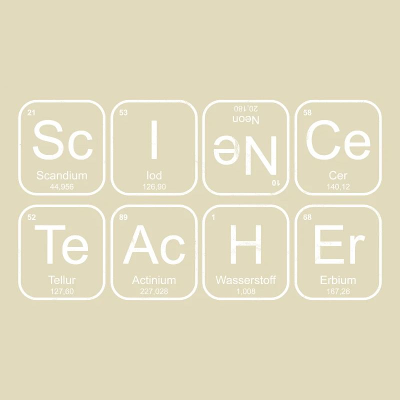 Enseignant Chimie Science Enseignant Éléments