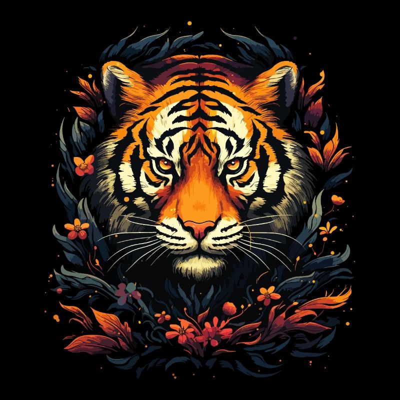 Tiger, Tiger Head, Big Cat, Predator, Strong, Power