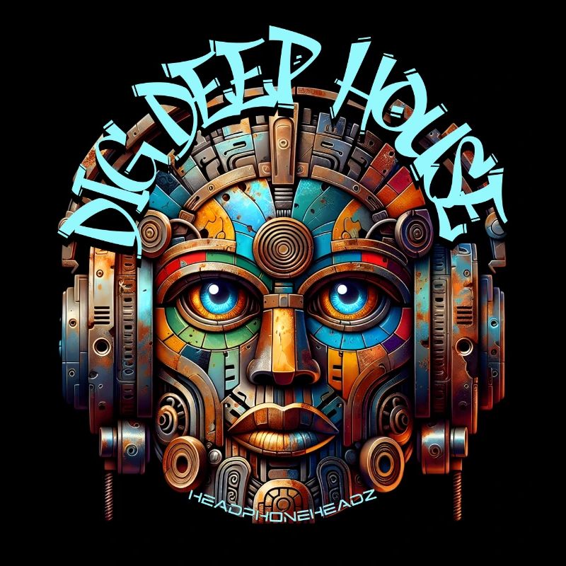 DIG DEEP HOUSE – Cool Statue with Headphones!
