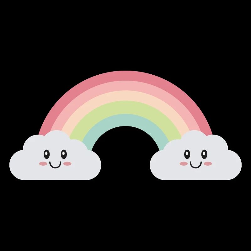 Rainbow clouds