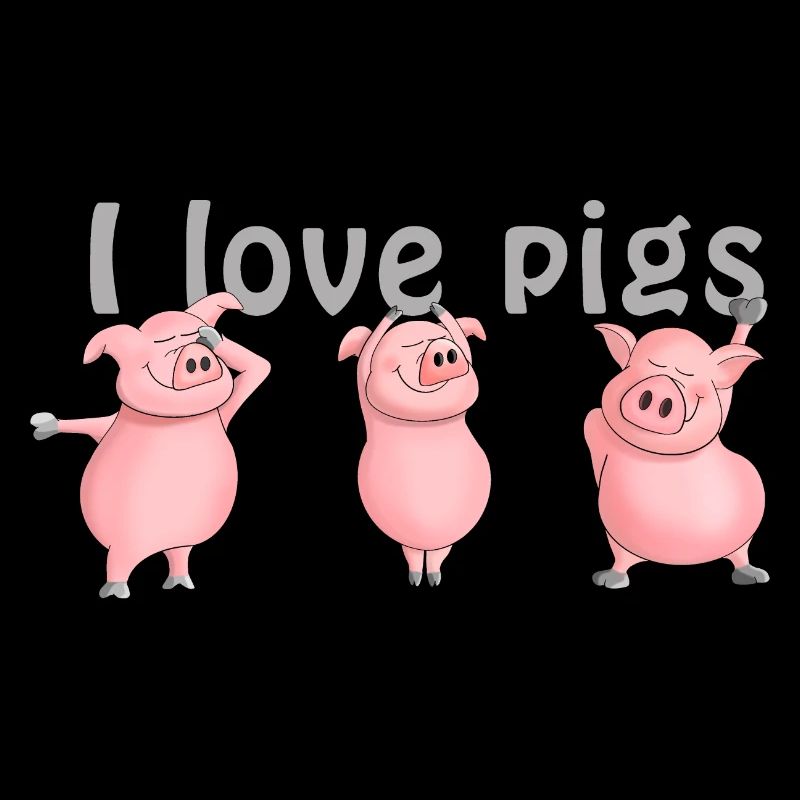 Cochon "J'aime les cochons"