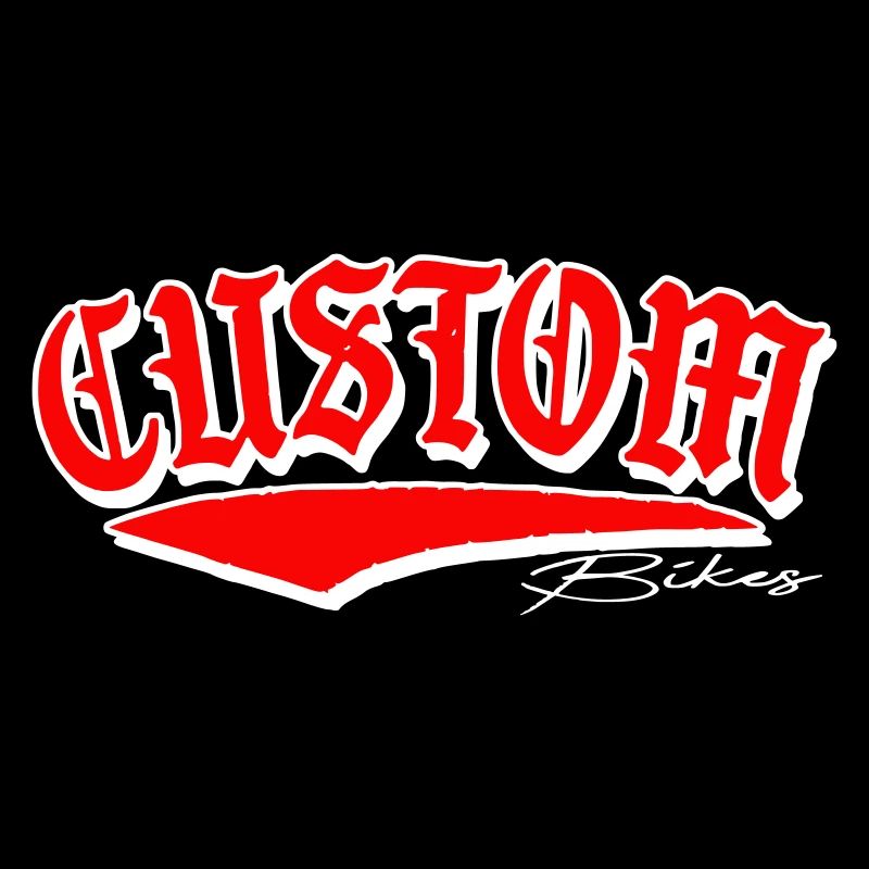 custom bobber biker tuner sticker sticker