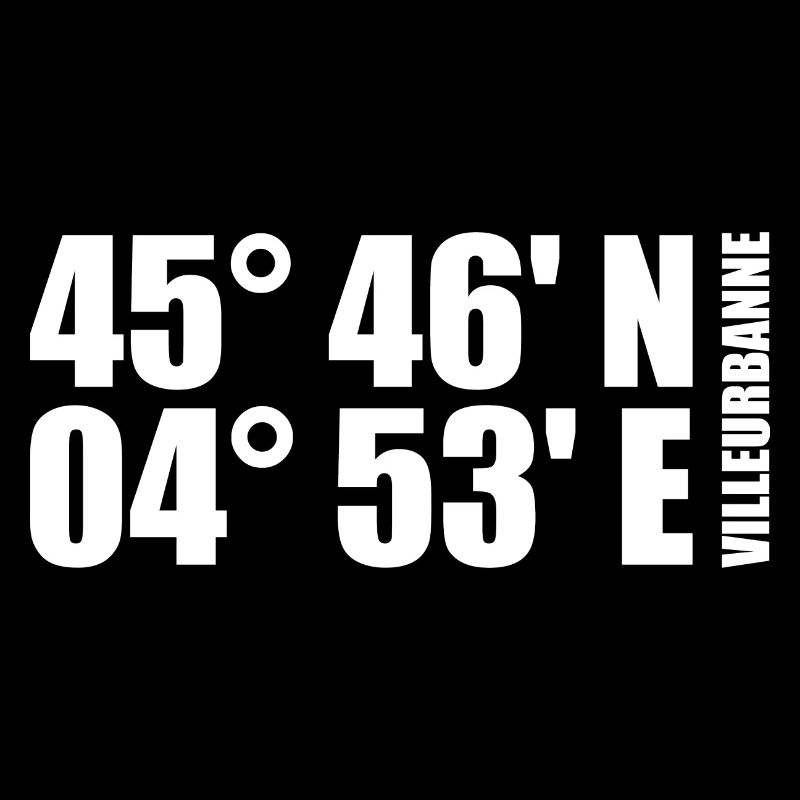 Villeurbanne Coordinates