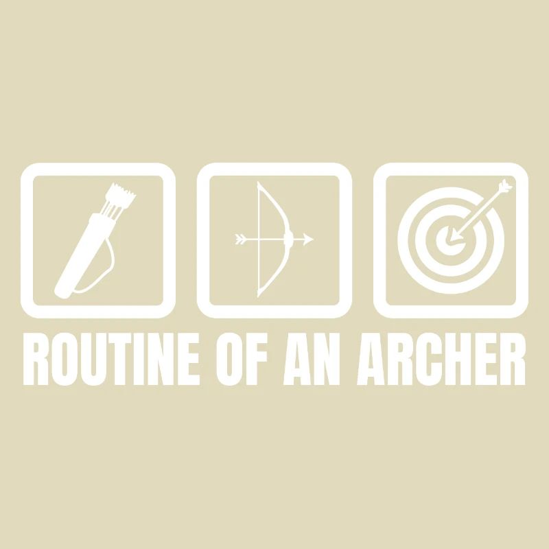 Routine eines Bogenschützen