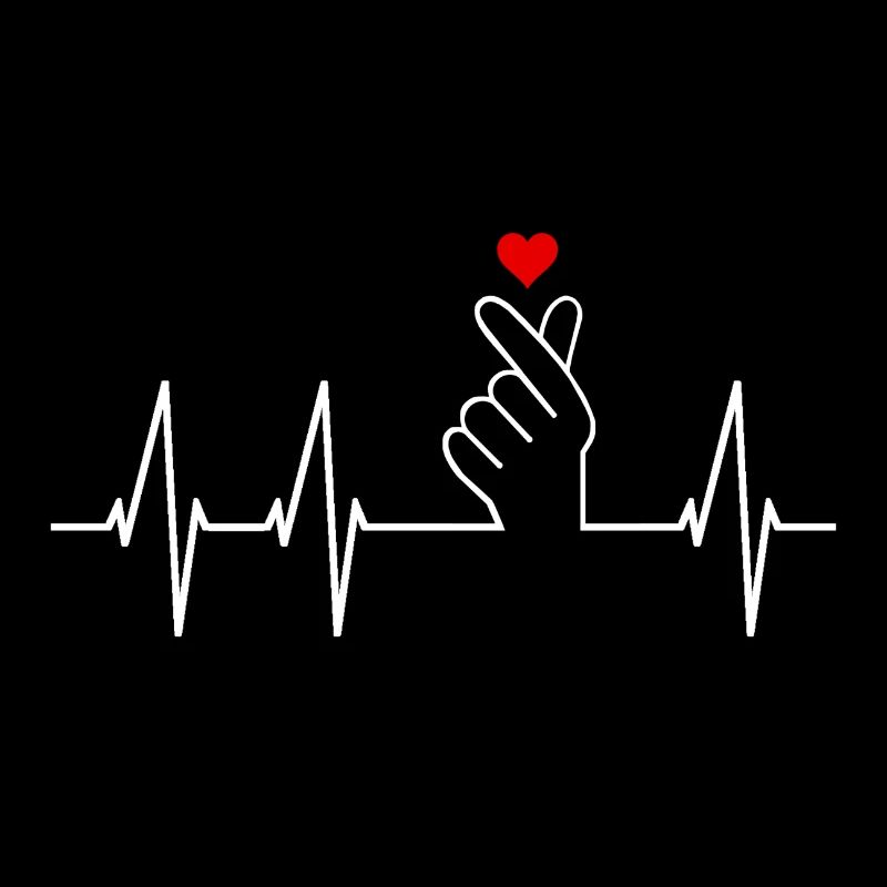 K-pop Saranghae Finger Signe Kpop Finger Heart