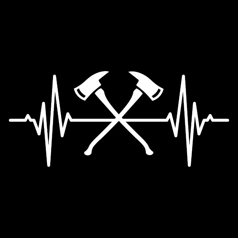 Firefighter Axe Heart Line ECG