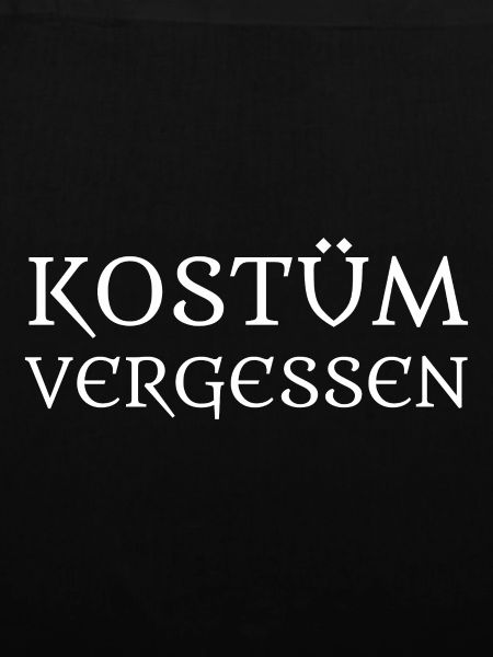 Kostüm vergessen