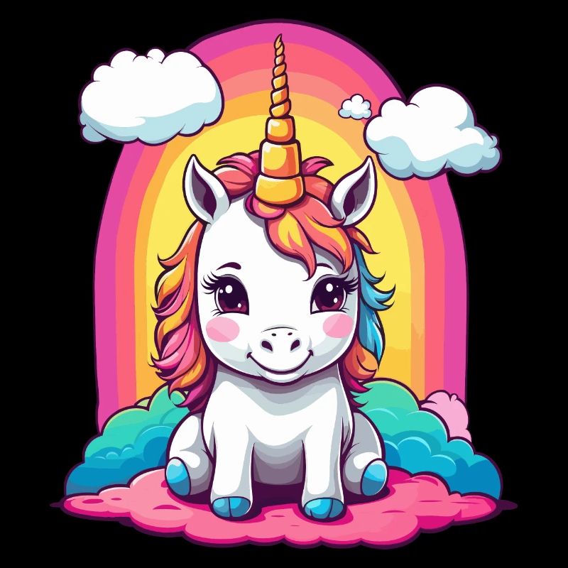 Mignon bébé licorne