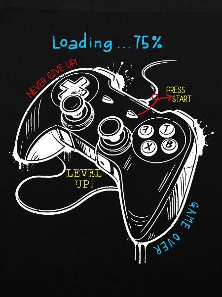 Retro Gaming Style Controller Art