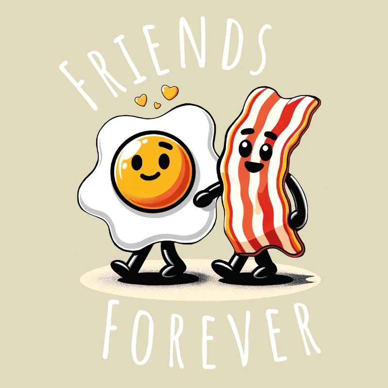 friends forever ham egg comic love