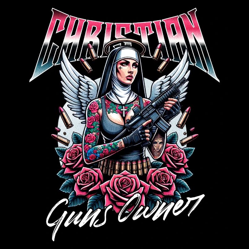 Leidenschaftlicher Gläubiger Waffen Christ
