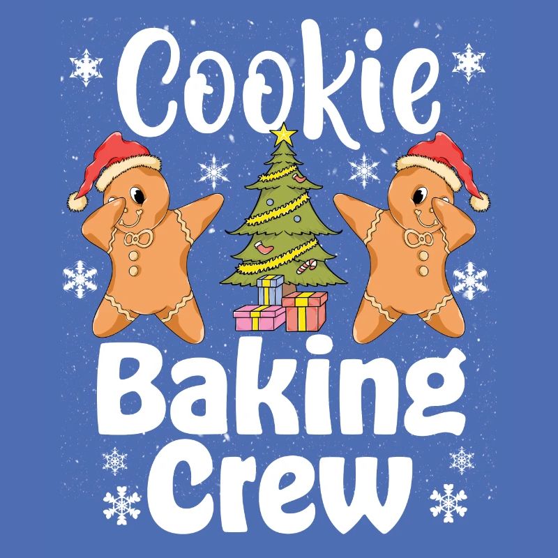 Équipe de cuisson de biscuits de Noël