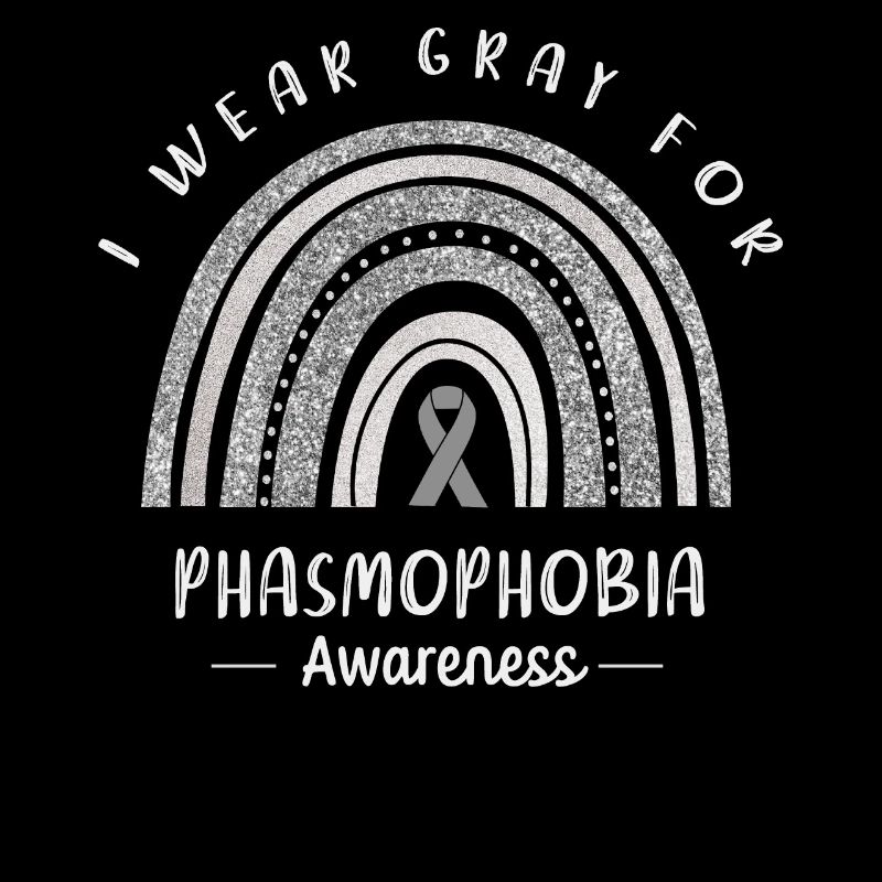 Nous portons du gris pour la conscience de la phasmophobie