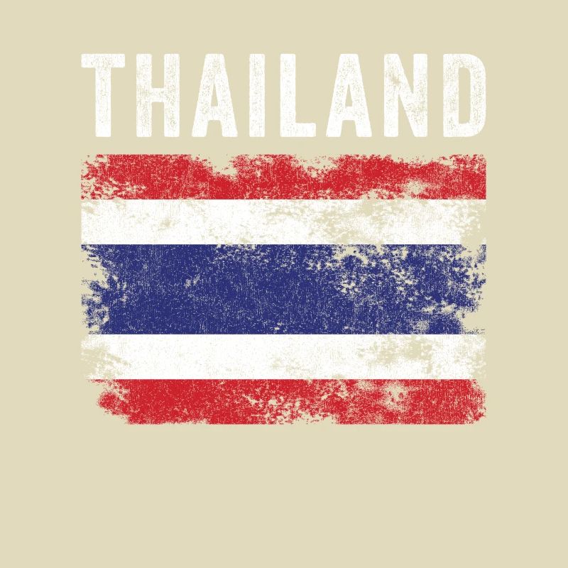 Drapeau thaïlandais en détresse - Drapeau thaïlandais