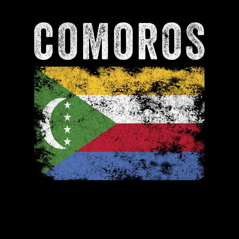 Drapeau des Comores en détresse - Drapeau des Comores