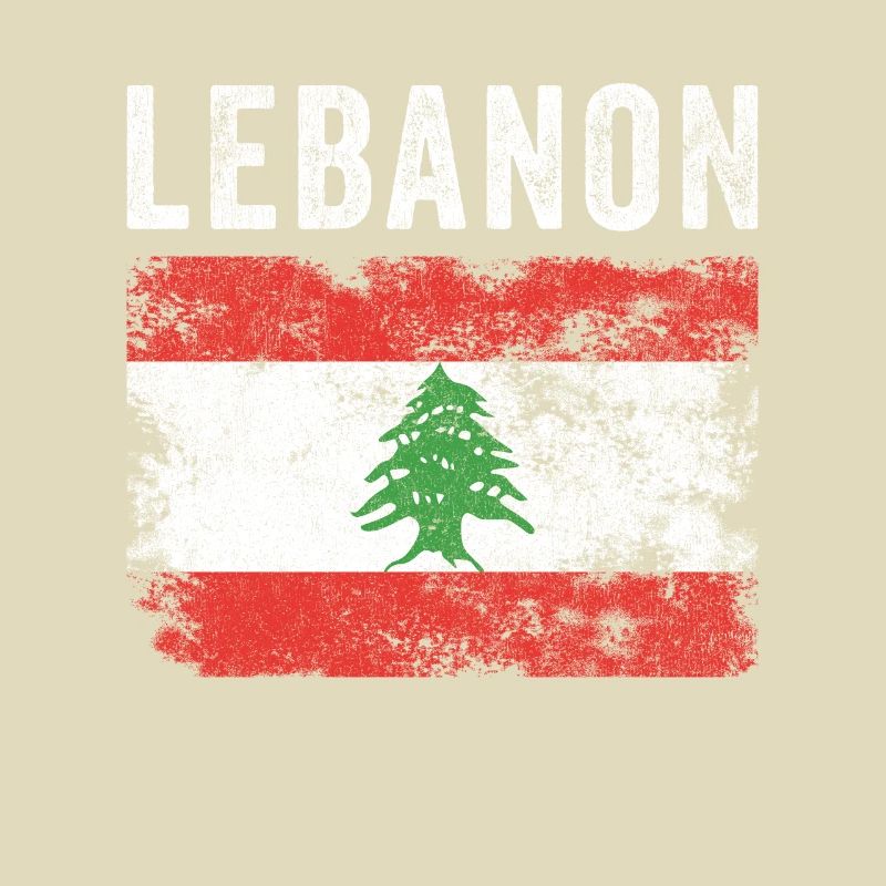 Drapeau libanais en détresse - Drapeau libanais