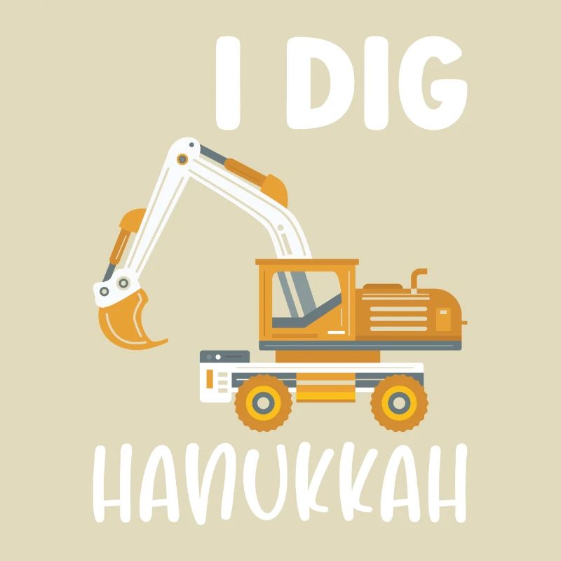Baggerfahrer Bagger Hanukkah