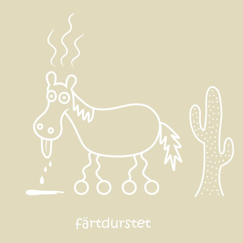 färtdurstet, verdurstet, färt, Pferd ist durstig