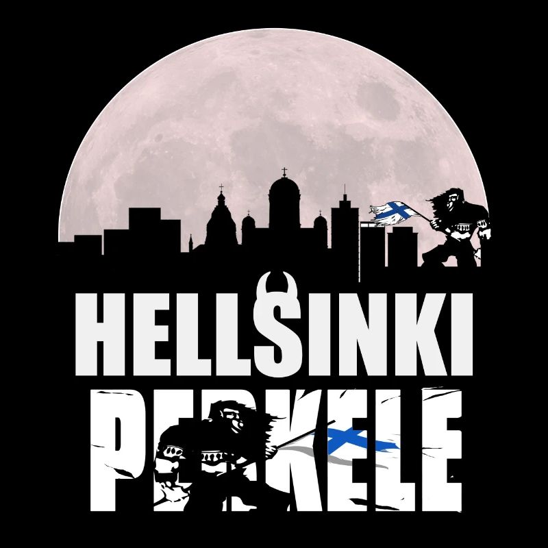 Skyline d'Helsinki la nuit