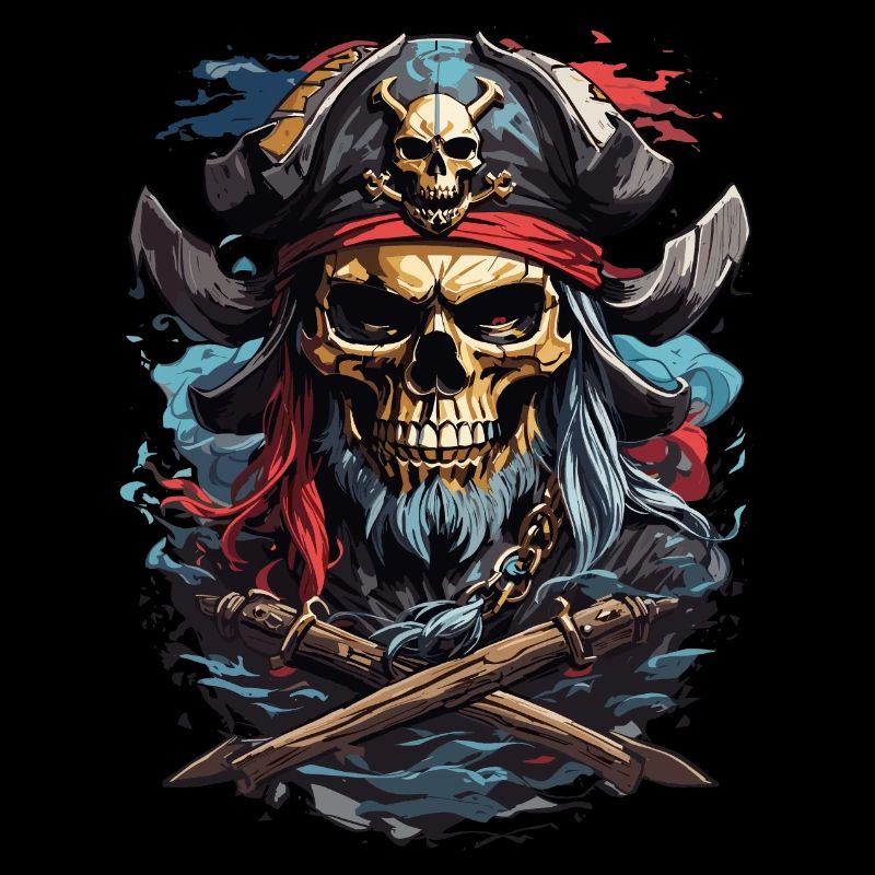 Crâne de pirate : Tradition des pirates noirs