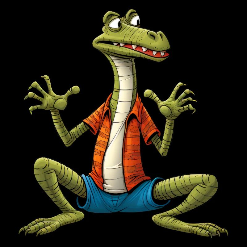 Eidechse Yogi