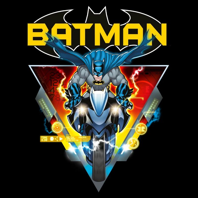 Batman und Batcycle