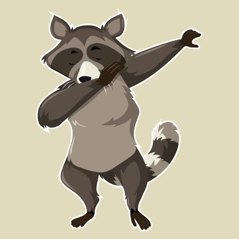 Dabbender Waschbär