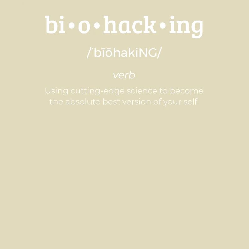 Biohacking Definition verb Dictionary Biohacking