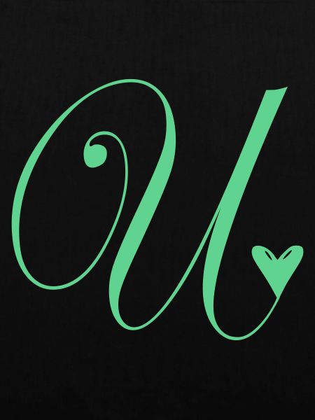 Monogramm U Herz Ranke