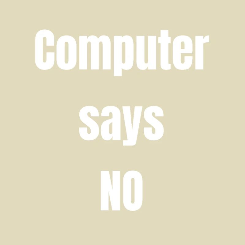 Computer sagt nein