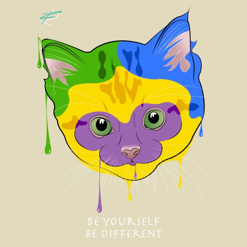 Katze - Sei du selbst, sei anders - Katze