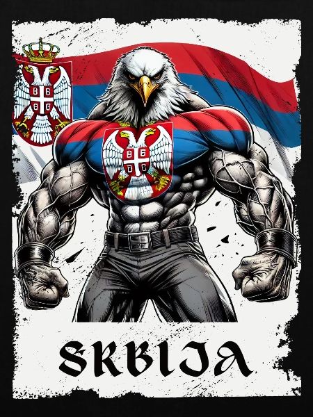 Serbien Adler Bodybuilding Design