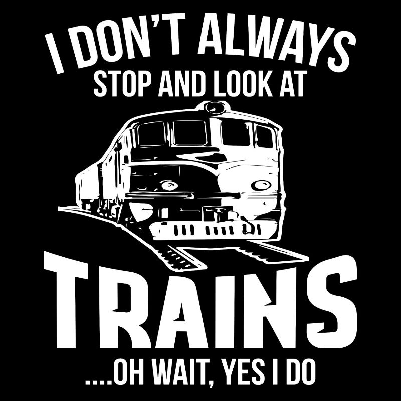 Funny Train Conductor Train Watching Gift